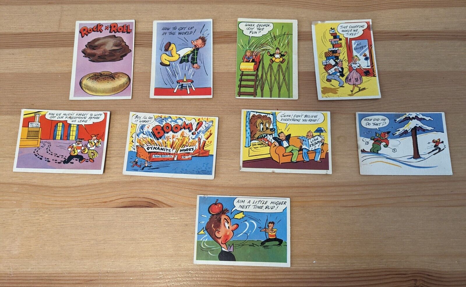 1957 Topps Goofy Post Cards