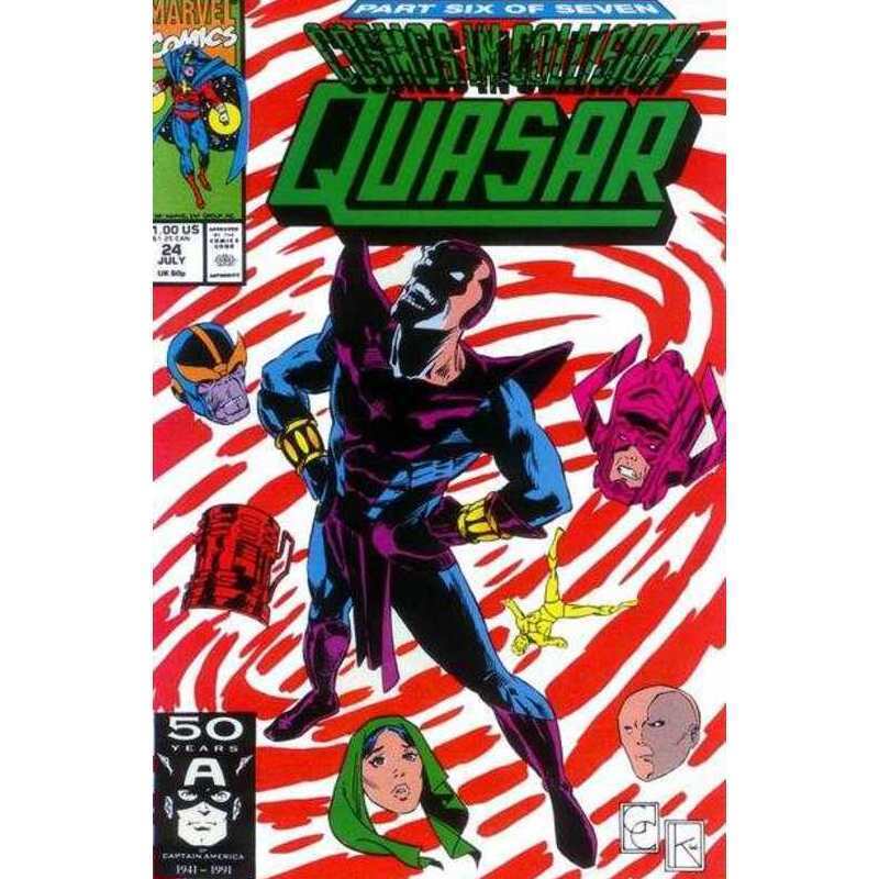 Quasar #24 in Near Mint minus condition. Marvel comics [p