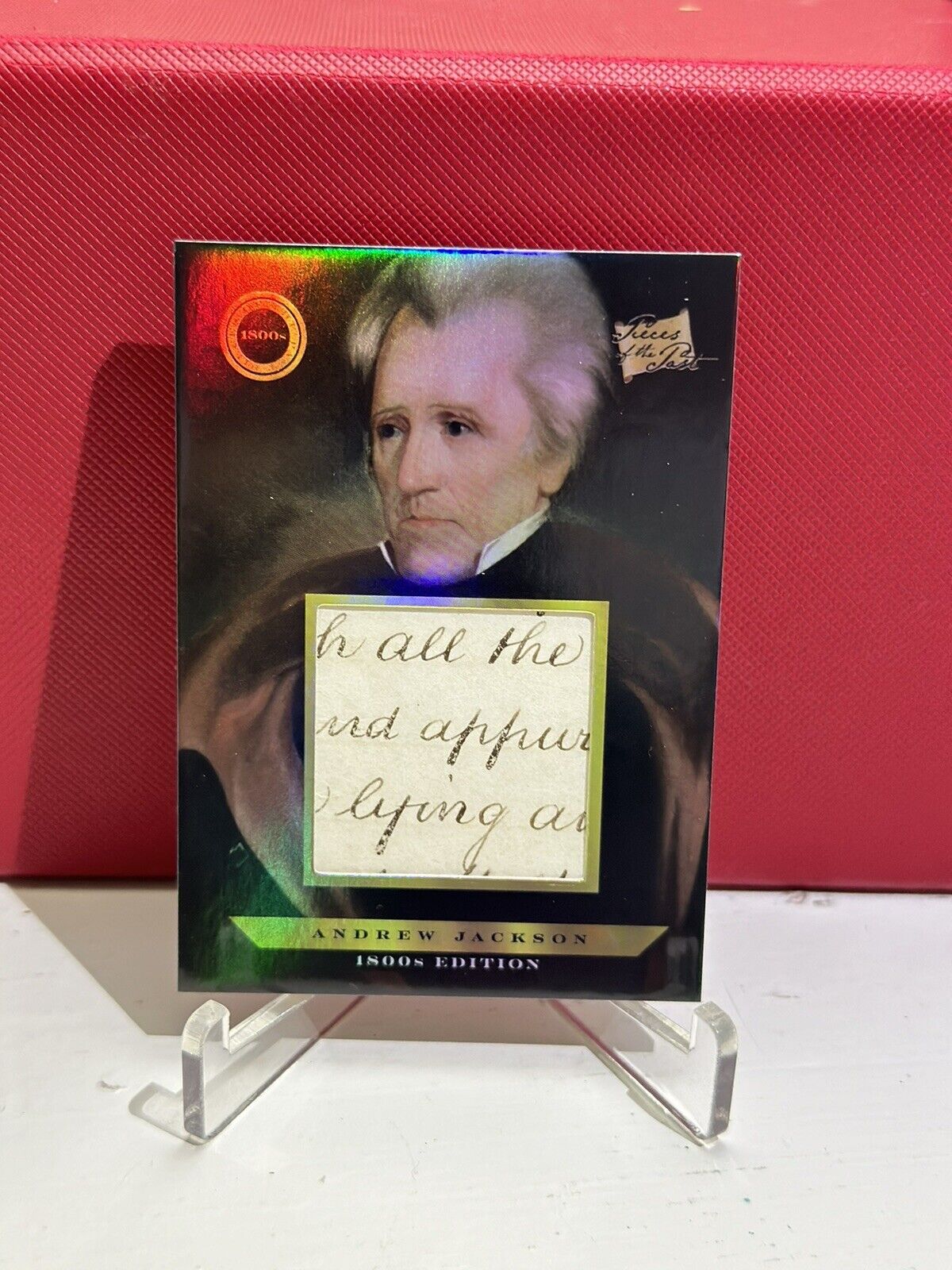 Pieces Of The Past 1800s Edition Andrew Jackson AUTHENTIC RELIC CARD President
