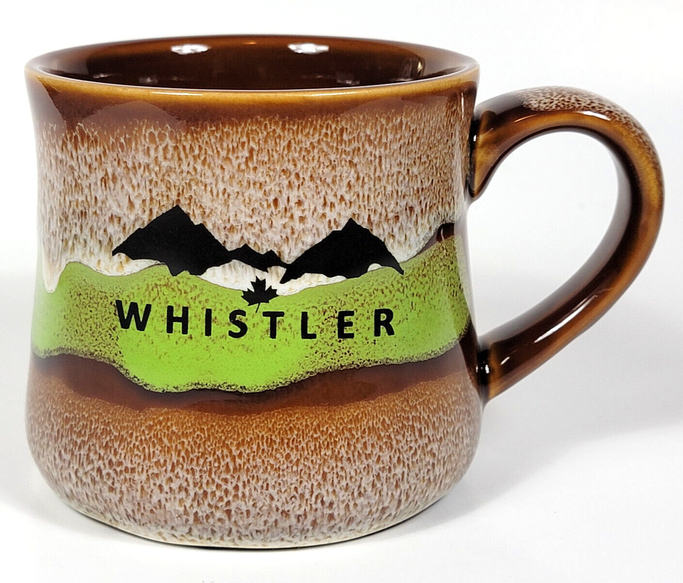Whistler, Canada Drip Glaze Destination Souvenir Ceramic Mug, Skiing, Resort
