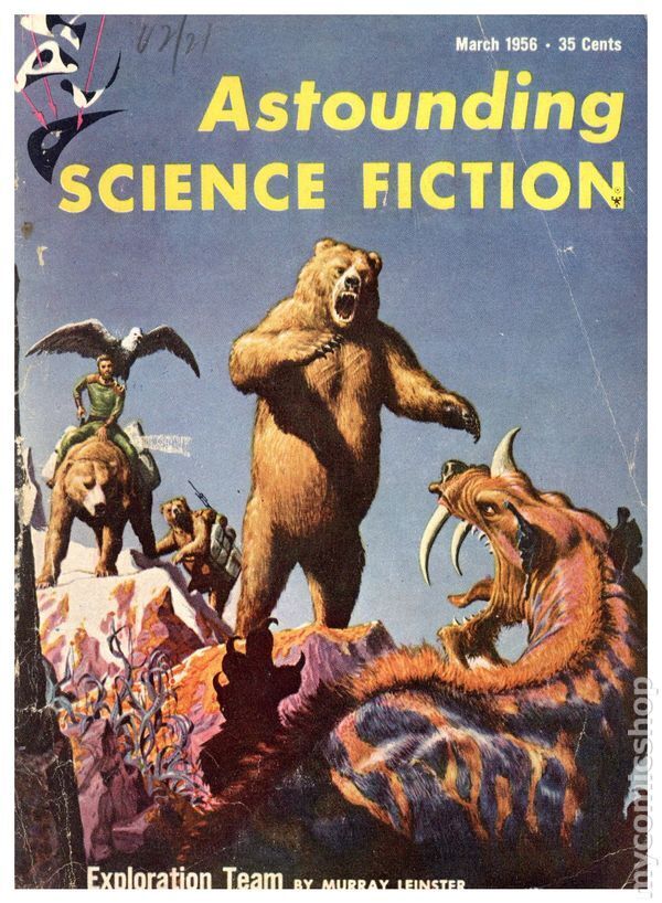 Astounding Science Fiction Pulp / Digest Vol. 57 #1 VG 1956 Stock Image