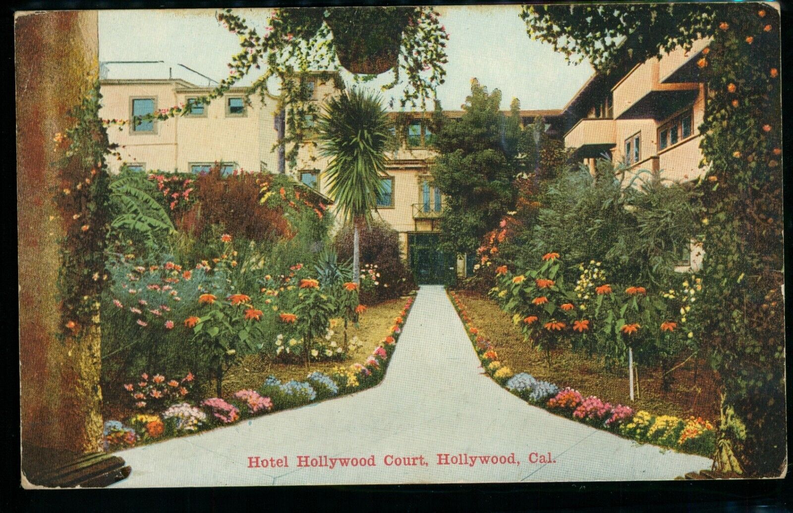 Hotel Hollywood Court Hollywood California CA Postcard c1920