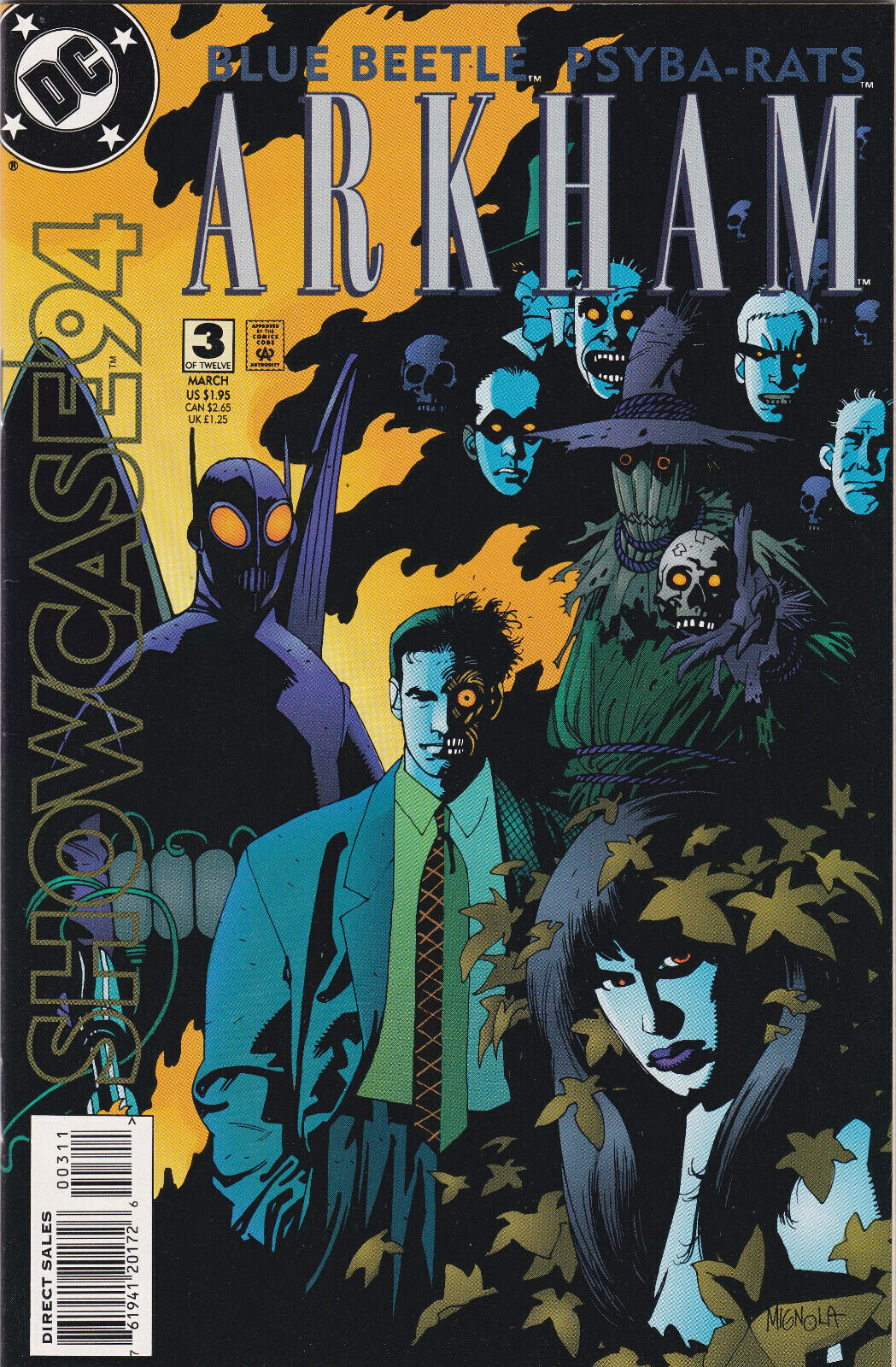 Showcase '94  #3, (1993) DC Comics, High Grade,Arkham
