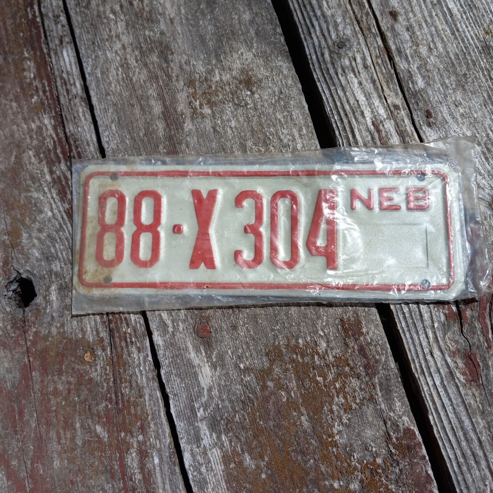 1990 Nebraska TRAILER License Plate - \