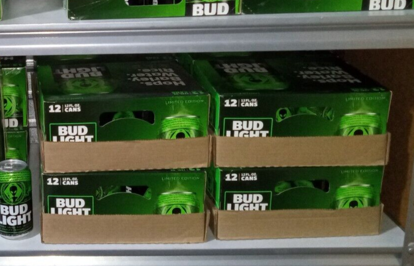 Bud Light Alien 12 Pack Box - UFO Storm Area 51