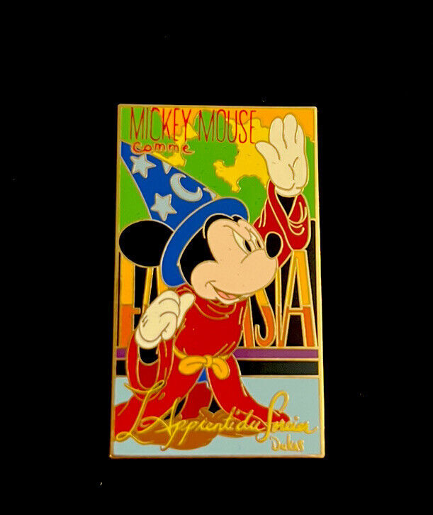 Disney Pin Rare 2008 Sorcerer Mickey Mouse - Vintage Poster LE 250 NIP