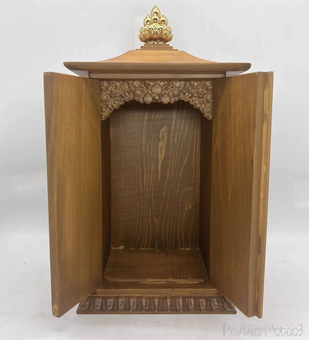 Cypress Wood Altar Butsudan Shrine God Zen Wooden House Religion Spirituality