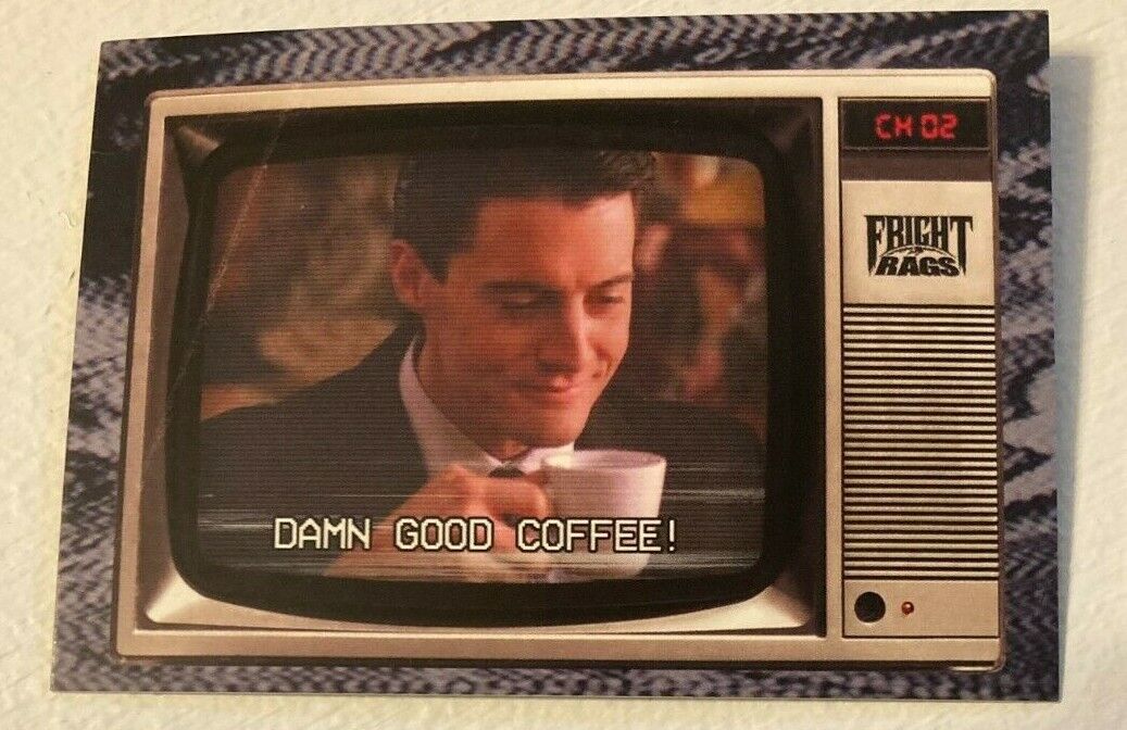 FRIGHT RAGS FILM FACTS TWIN PEAKS DALE COOPER DAMN GOOD COFFEE TRADING CARD 