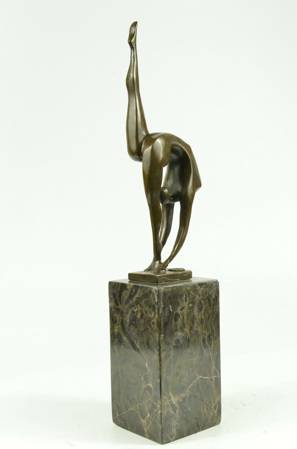 Original Signed Abstract Ballerina Art Bronze Sculpture Lopez Figurine Decor