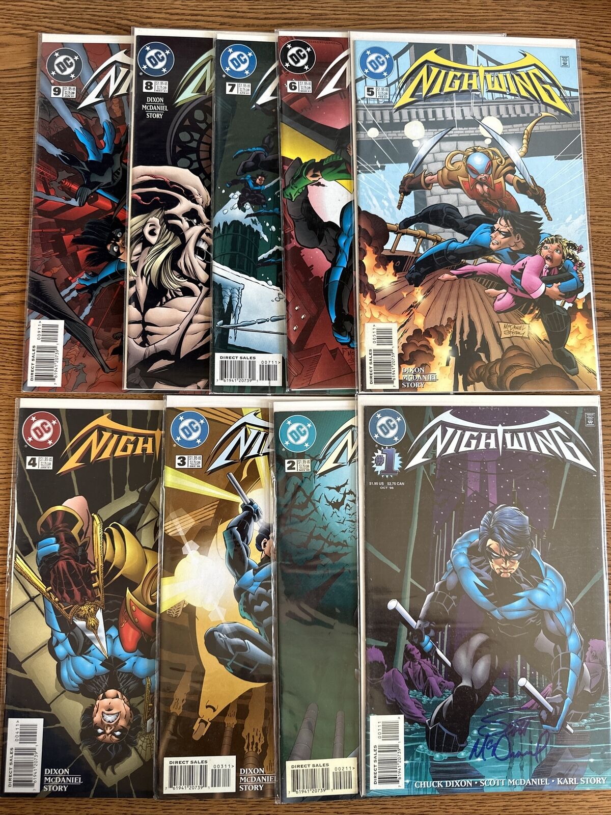 Nightwing 1 2 3 4 5 6 7 8 9 Lot Run Set DC Comics 1st Print 1996 Vol 2 Near Mint
