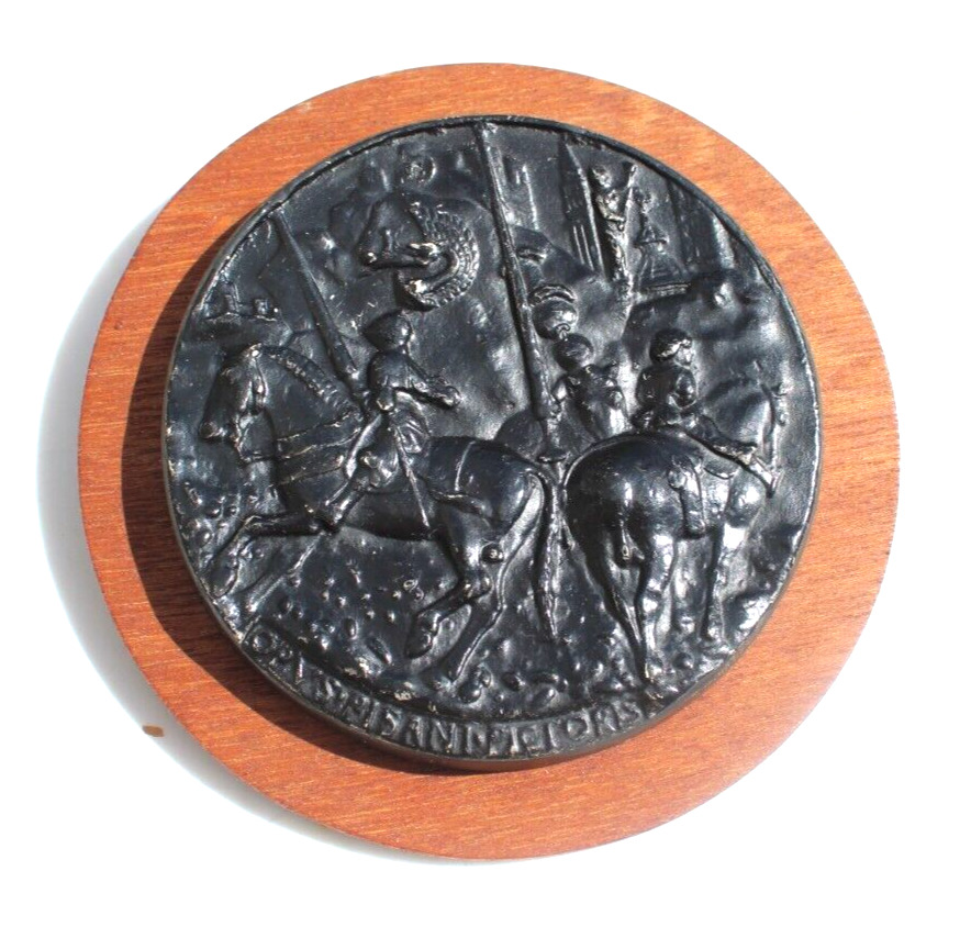 Medallion Filippo Maria Visconti Plaster Cast OPVS PISANI PICTORIS by Pisanello
