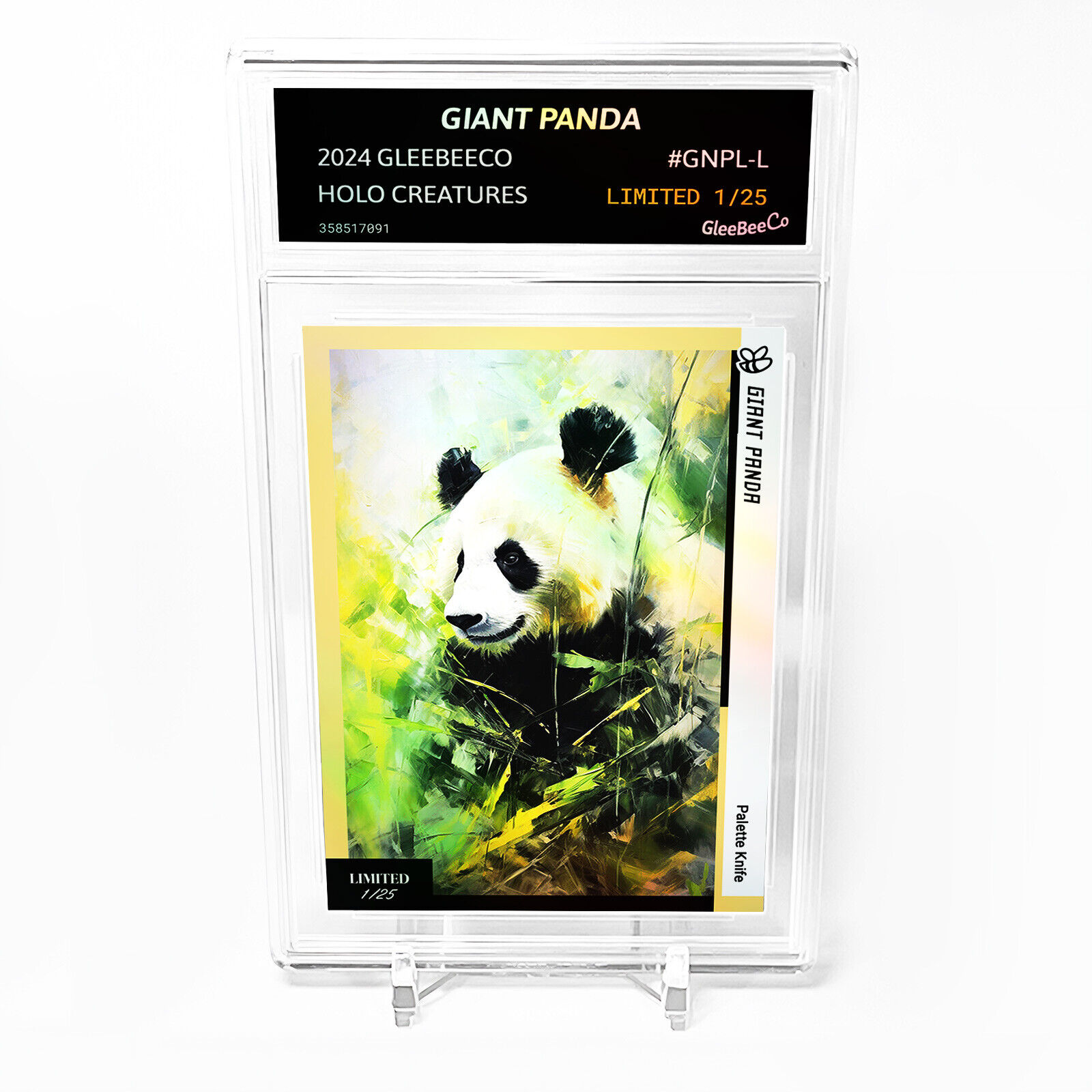 GIANT PANDA Holographic Card 2024 GleeBeeCo Slabbed #GNPL-L Only /25