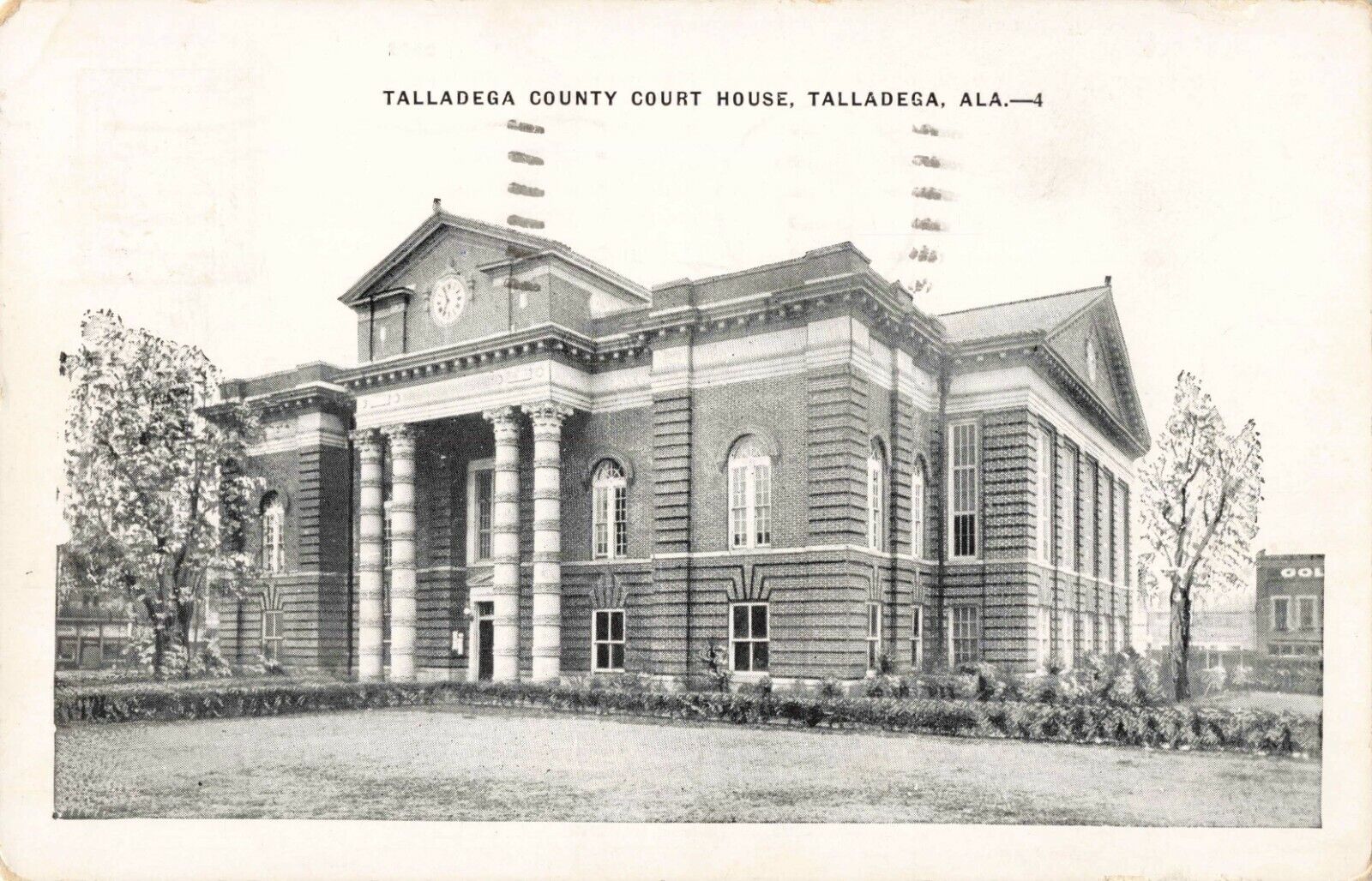 Talladega County Court House, Talladega, Alabama AL - 1955 Vintage Postcard