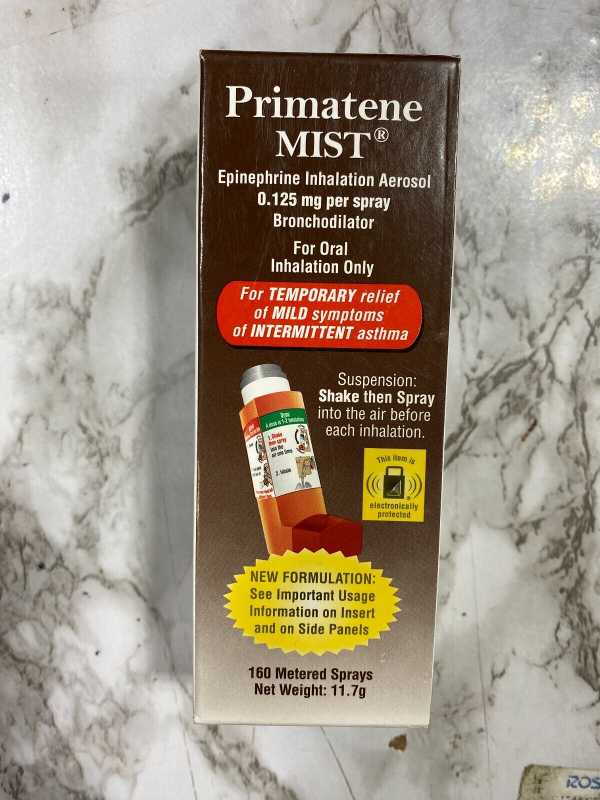 Primatene Mist Epinephrine Inhalation Aerosol 160 Sprays Expires JANUARY 2025