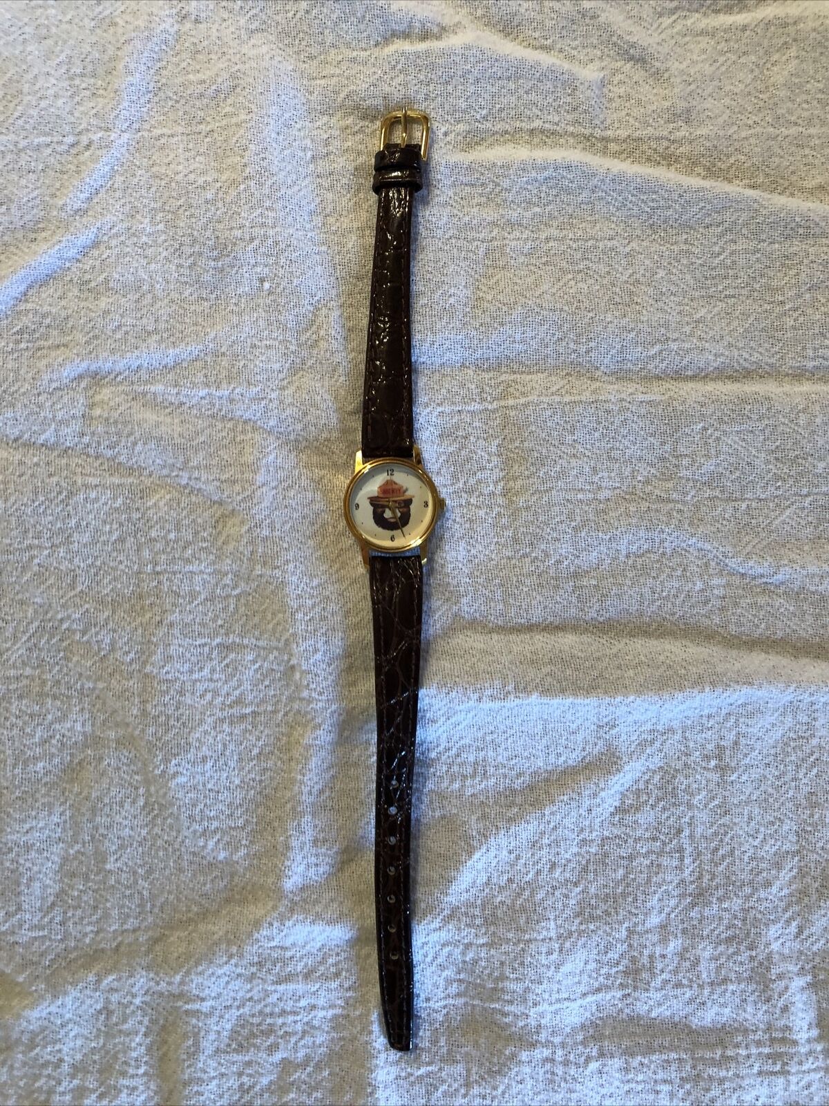 Vintage Smokey Bear Image watch with orignal warranty