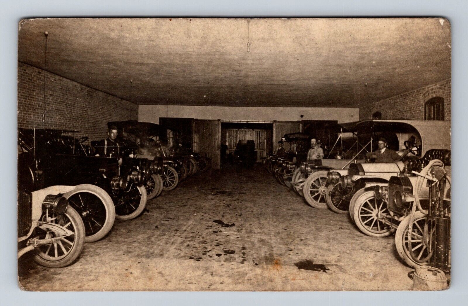 Fergus Falls MN-Minnesota, RPPC: Automotive Dealer-Garage Vintage c1910 Postcard