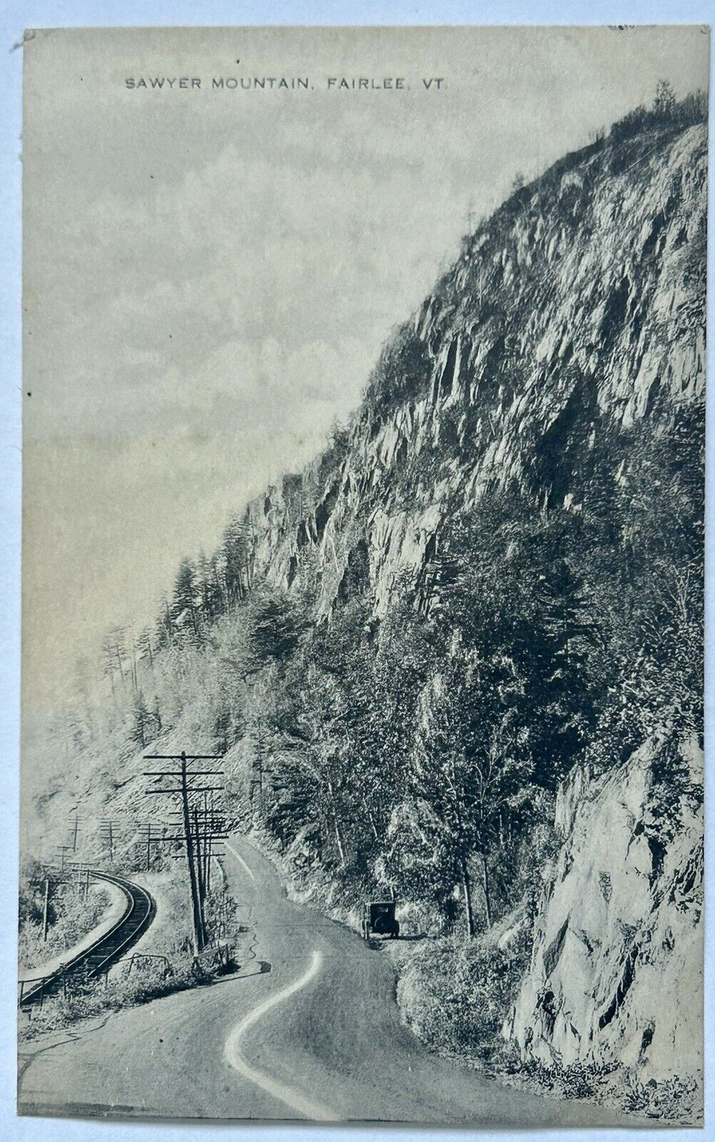 Sawyer Mountain. Fairlee Vermont Vintage Postcard. VT