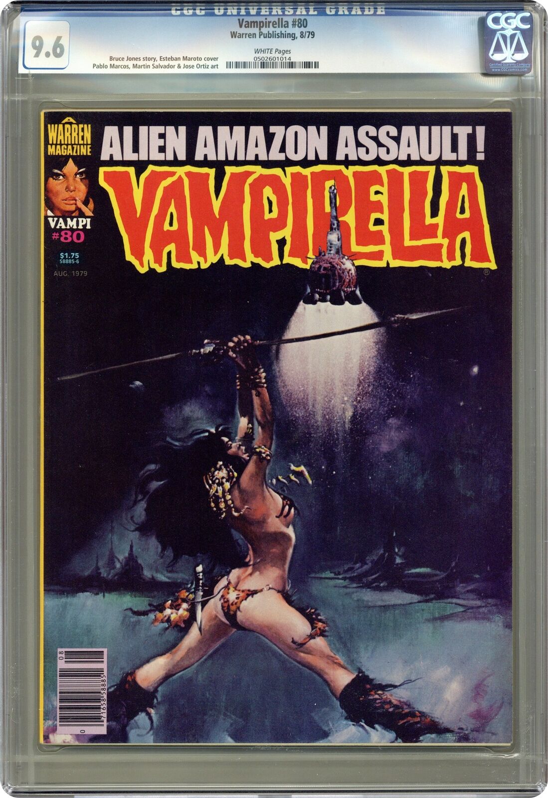 Vampirella #80 CGC 9.6 1979 0502601014