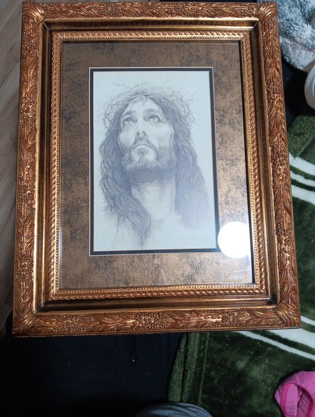 Vintage Jesus With Lauren Halo By Frank Cameron 