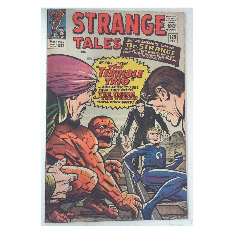 Strange Tales (1951 series) #129 in Fine + condition. Marvel comics [i|
