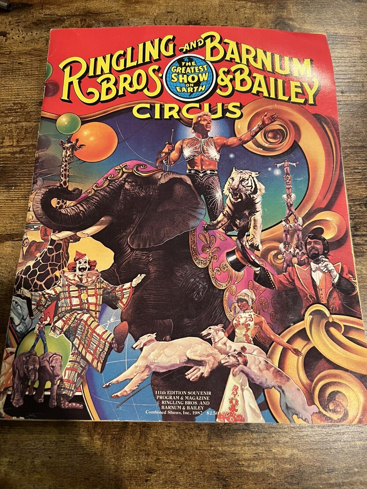Ringling Bros. and Barnum & Bailey Circus 1982 Vintage Program 111th  Edition