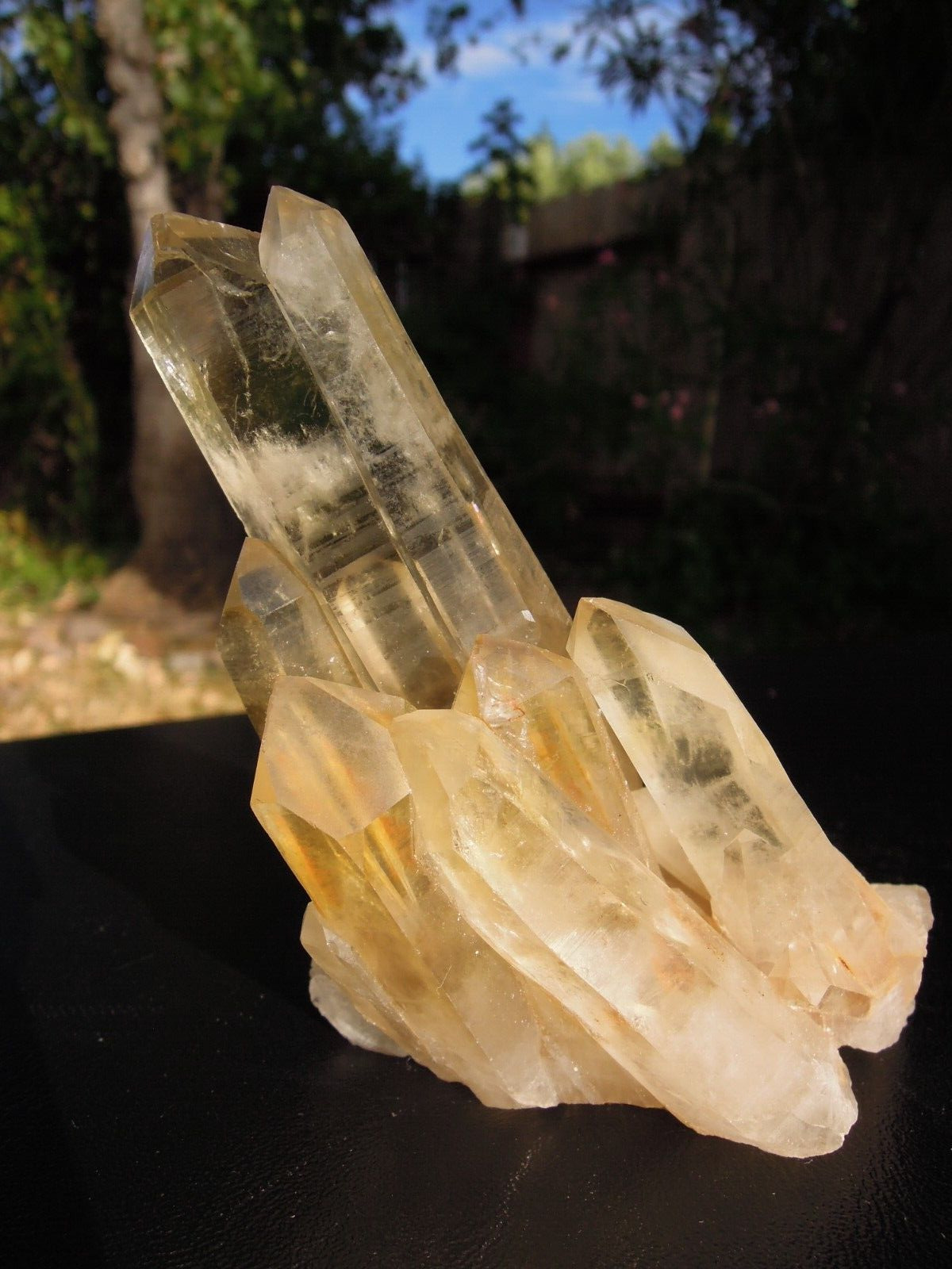 210g Natural Citrine Cluster Mineral Specimen Quartz Crystal Energy Healing