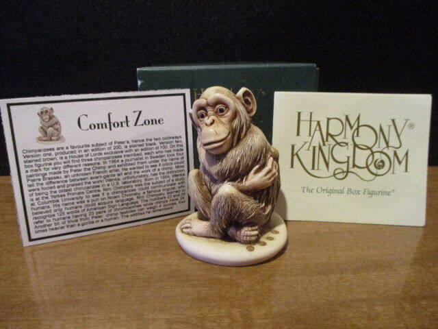 Harmony Kingdom Comfort Zone V2 Chimpanzee UK Made Box Figurine LE 100 RARE