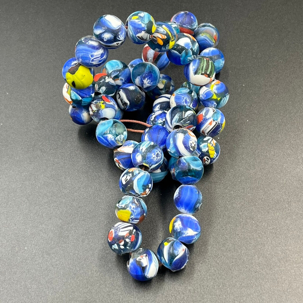 Beautiful Vintage Moroccan Glass Beads, Collectible Glass Beads.
