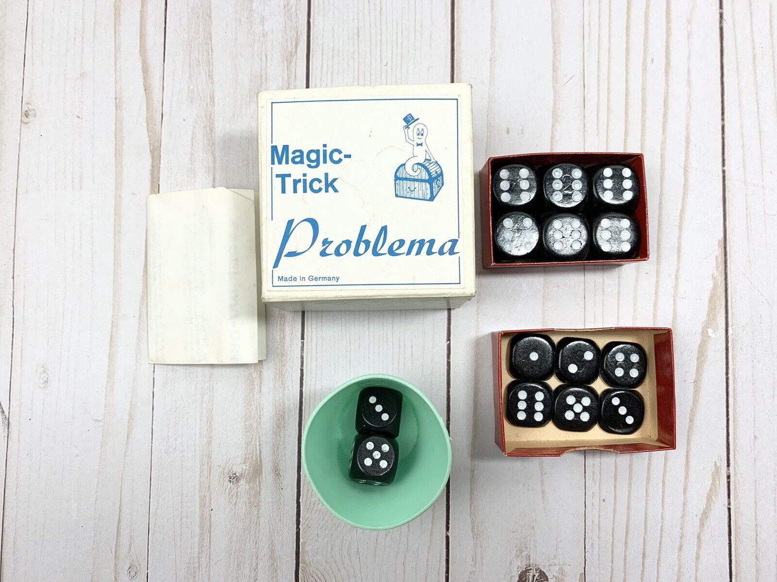 Vtg Problema Dice Easy To Do Mental Magic Trick West Germany