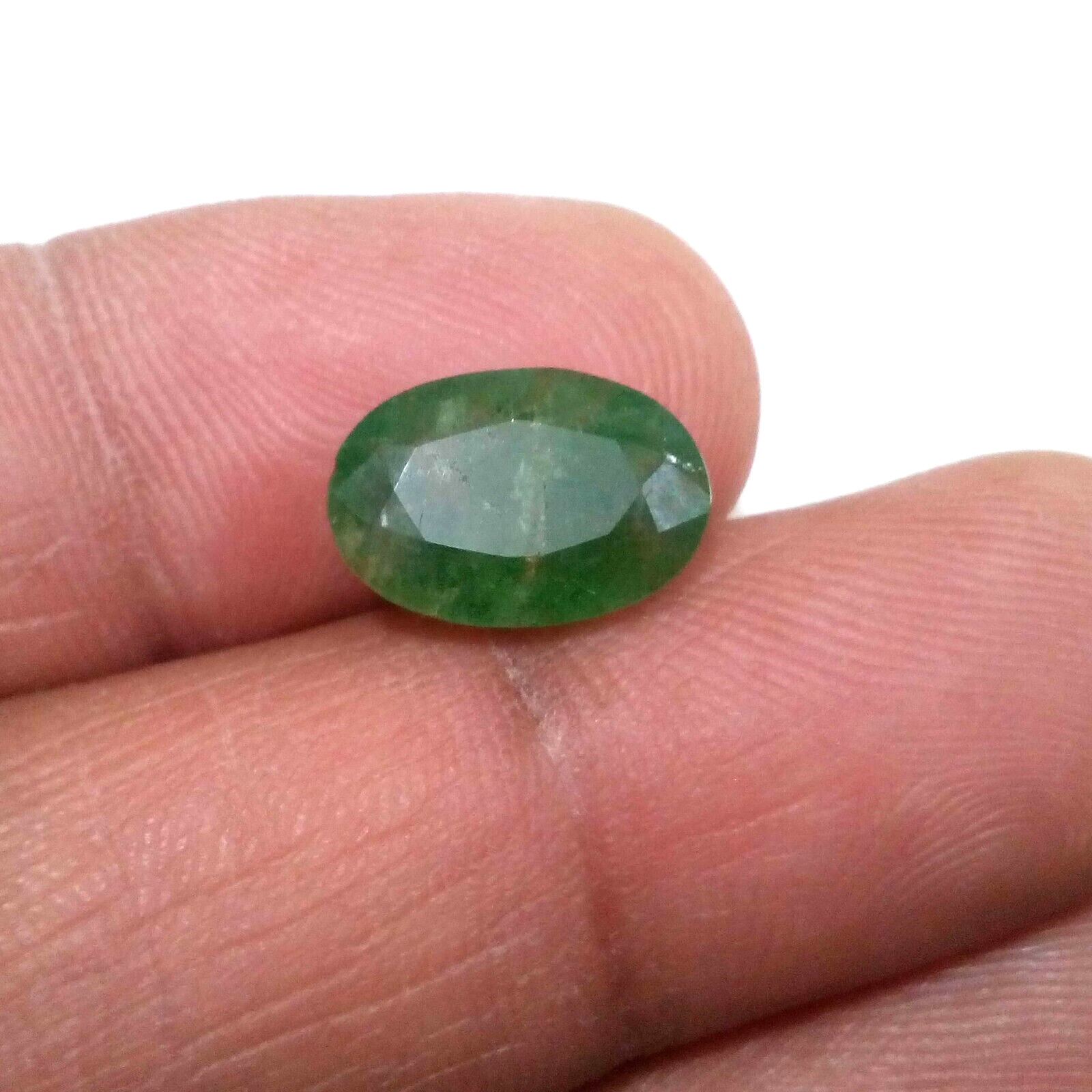 Gorgeous Zambian Emerald Oval Shape 4.75 Crt Rare Green Faceted Loose Gemstone