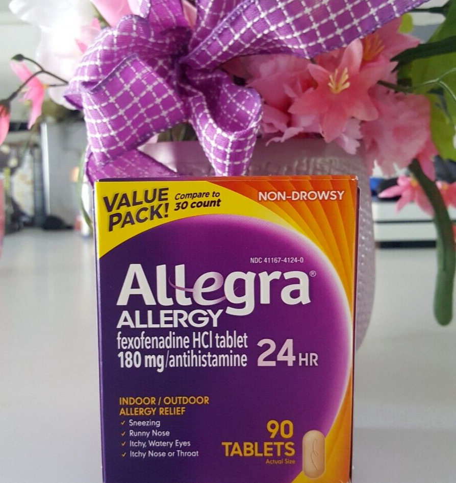 Allegra Allergy 24 Hour 90 Count 180mg Tablets Antihistamine Non Drowsy 