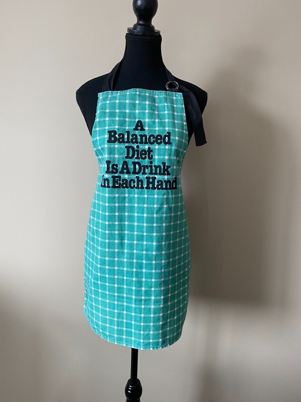 VTG Now Designs Apron San Francisco Balanced Diet is A Drink In Each Hand USA