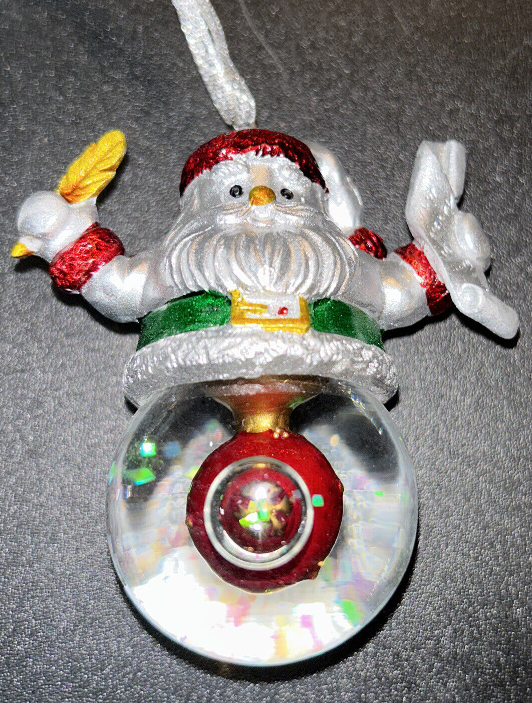 Celebrations by Mikasa Santa Snow globe ornament in box