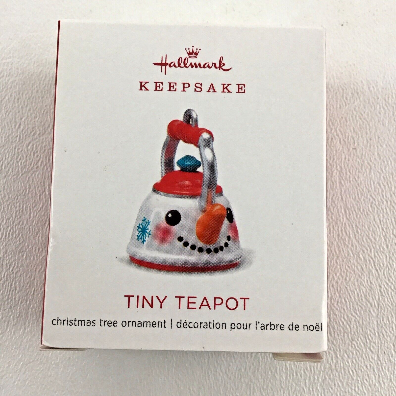 Hallmark Keepsake Christmas Tree Ornament Tiny Teapot Miniature Metal New 2018