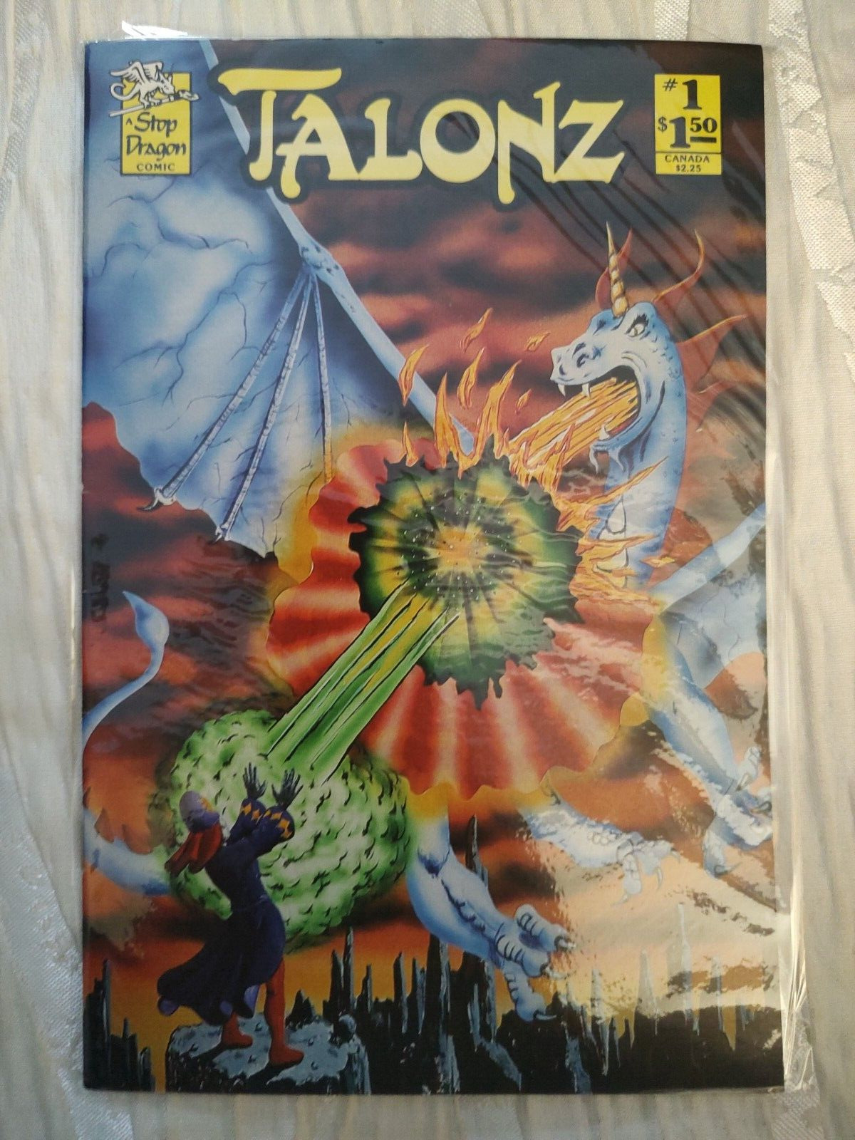 Cb26~comic book~rare talonz issue #1 stop dragon comics