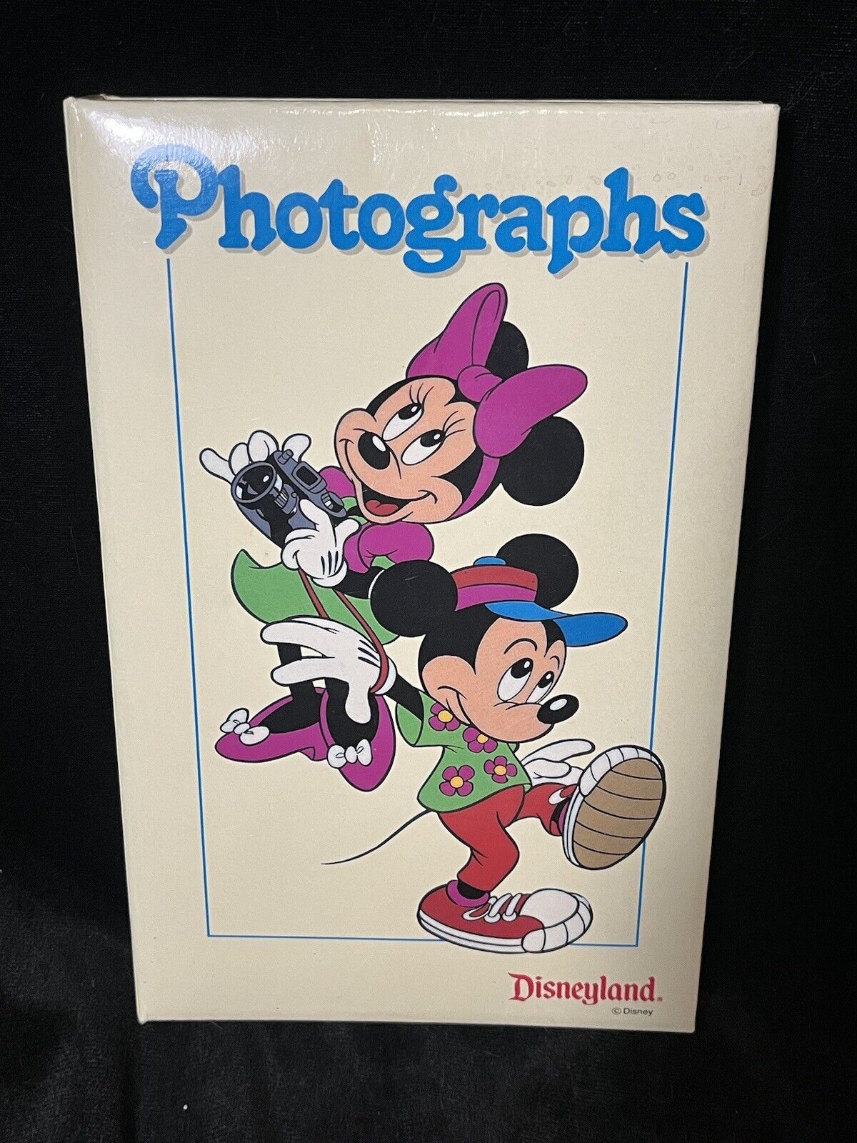 Vintage 1980's Mickey & Minnie Mouse Walt Disney Souvenir Photo Album