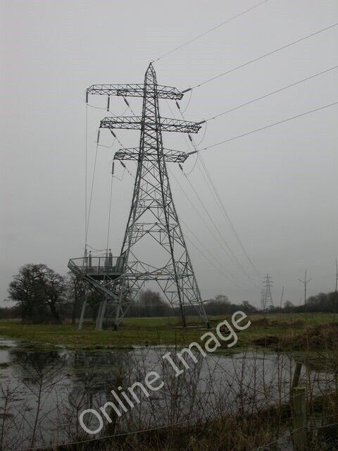 Photo 6x4 Bear Cross, power lines Bearwood\/SZ0597 Part of a run from Poo c2010