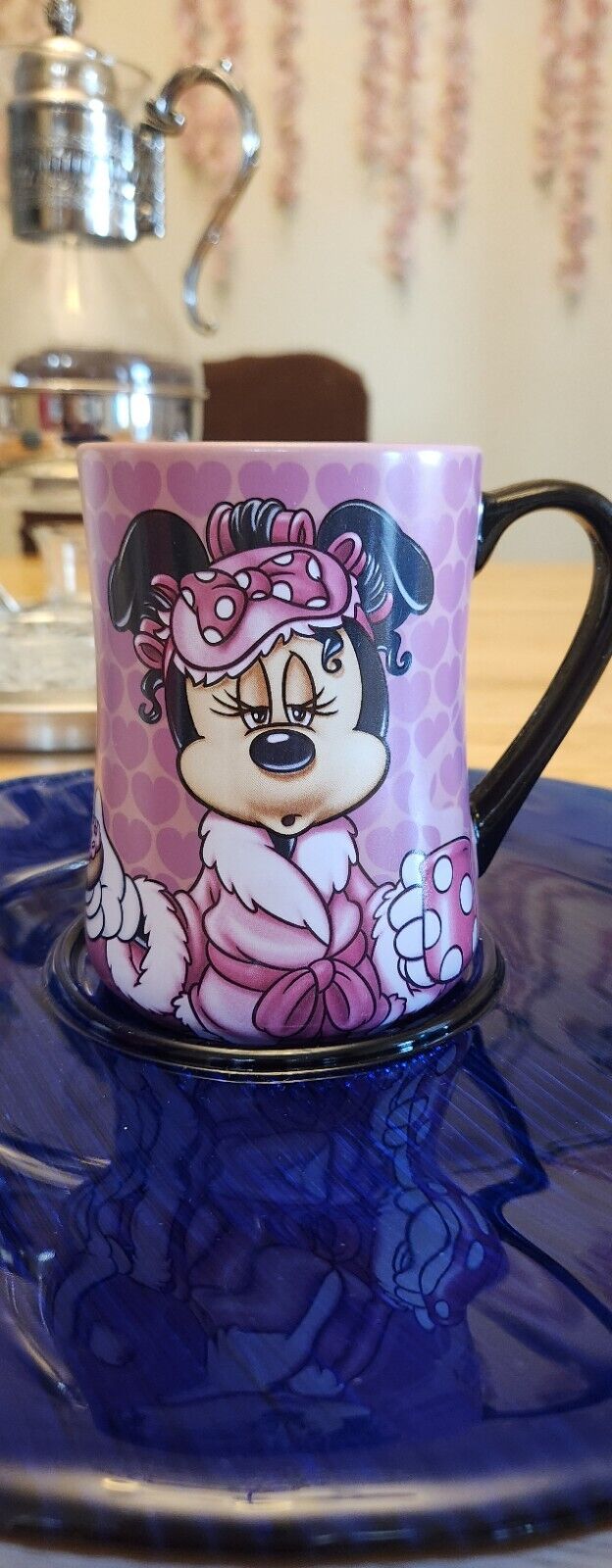 Disney Parks Minnie Mouse Mornings Aren’t Pretty Pink Coffee Tea Large Mug Cup 
