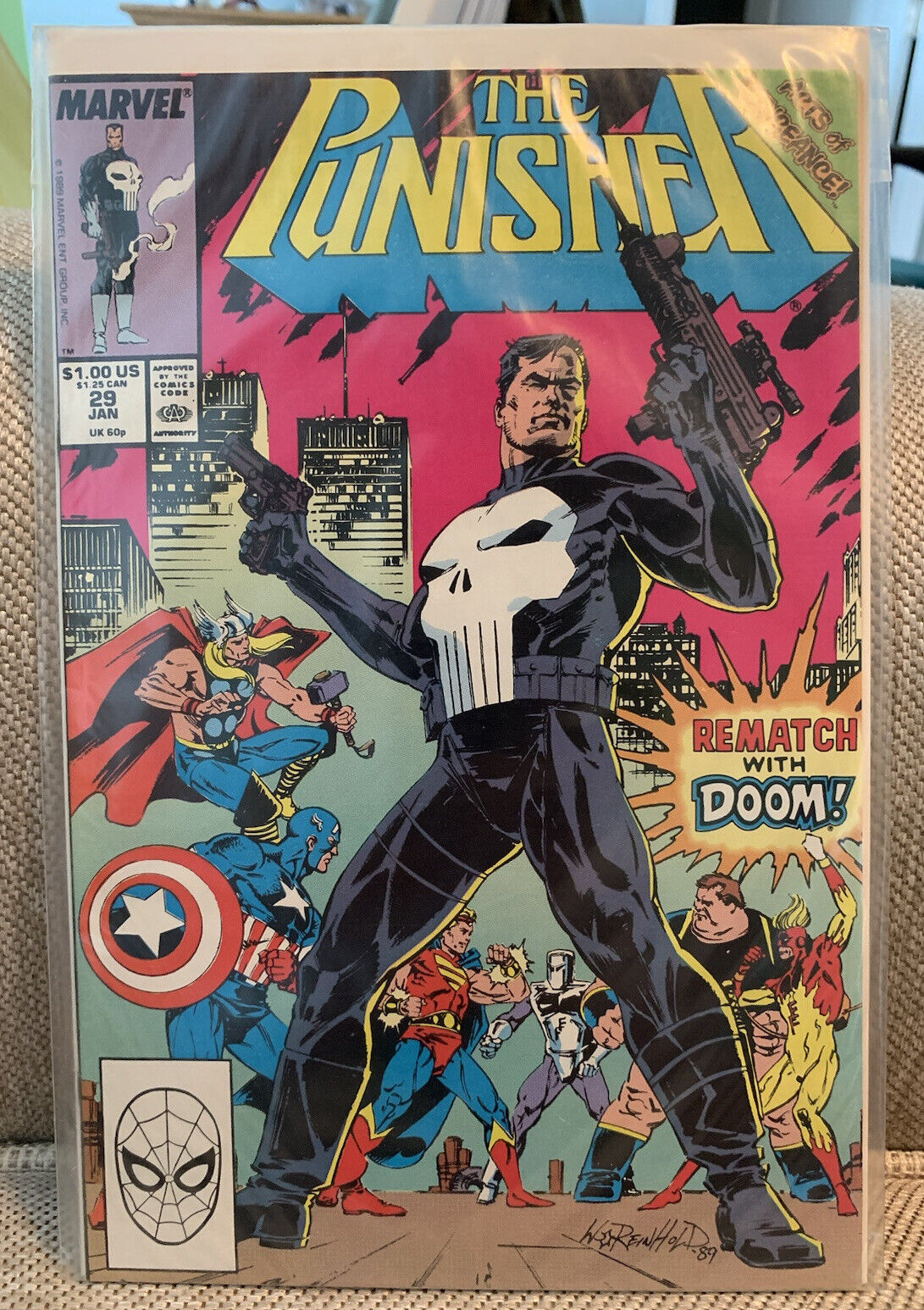 Marvel Comics The Punisher: Rematch With Doom #29 January 1989