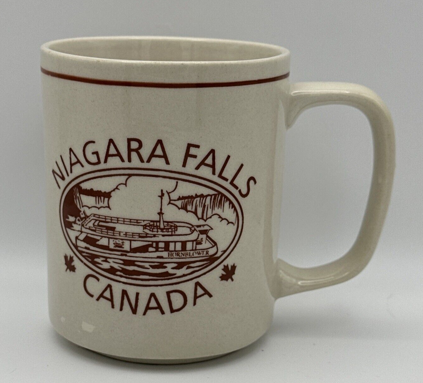 Niagra Falls Canada Hornblower Cruise Boat Coffee Tea Mug Double Sided Vintage
