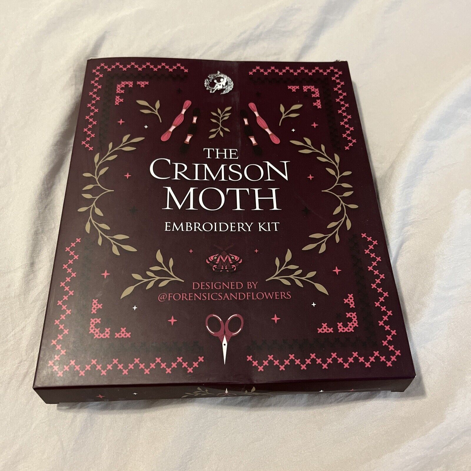 Fairyloot Exclusive The Crimson Moth Inspired Embroidery Kit Ciccarelli June ‘24