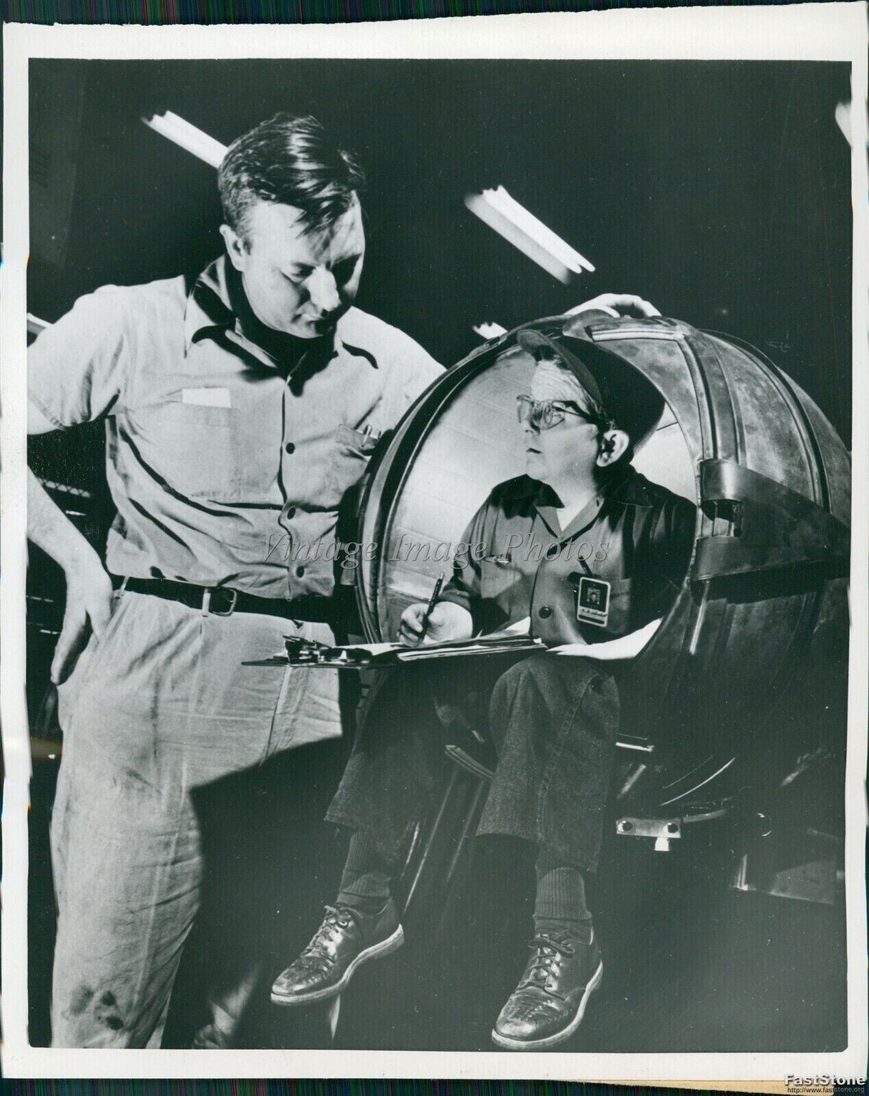 1951 Ge\'S Lockhard Plane Harold Kirkendall Small Frame Business 6X8 Press Photo