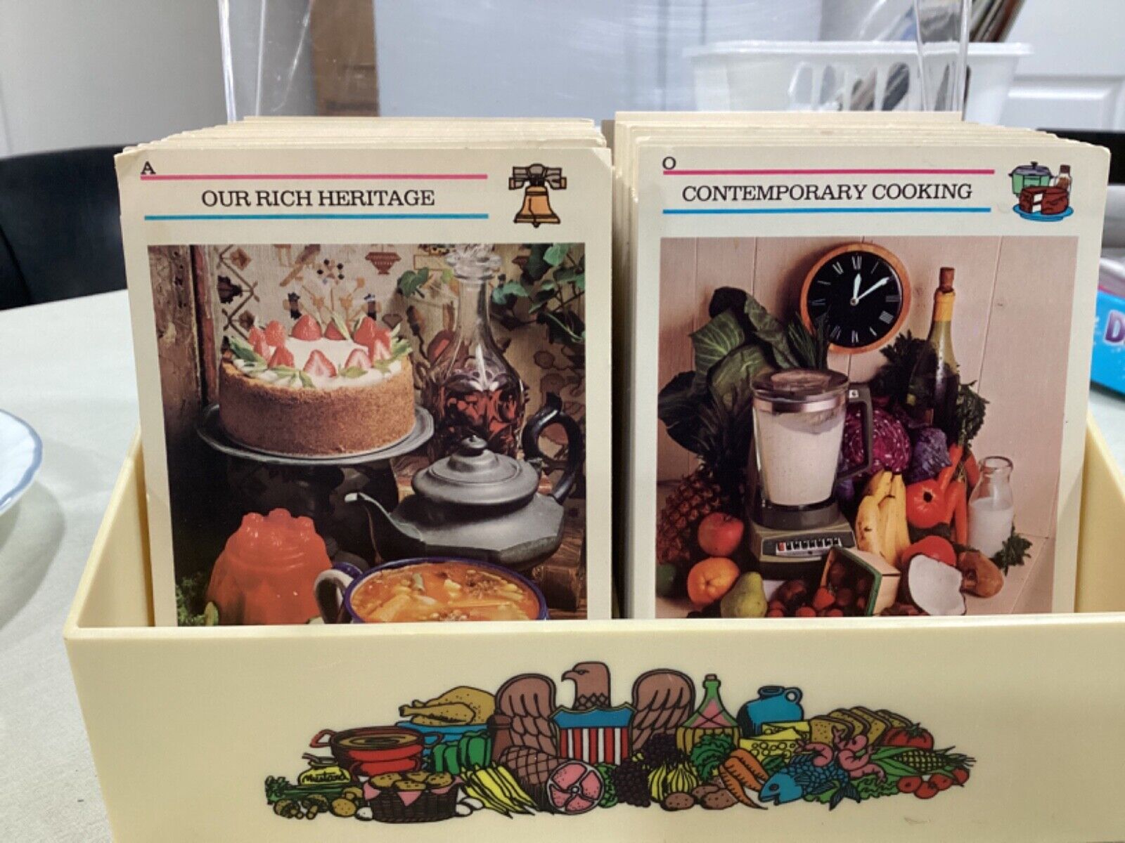 Vintage 1974 McCalls Great American Recipe Card Collection with Box Grandma