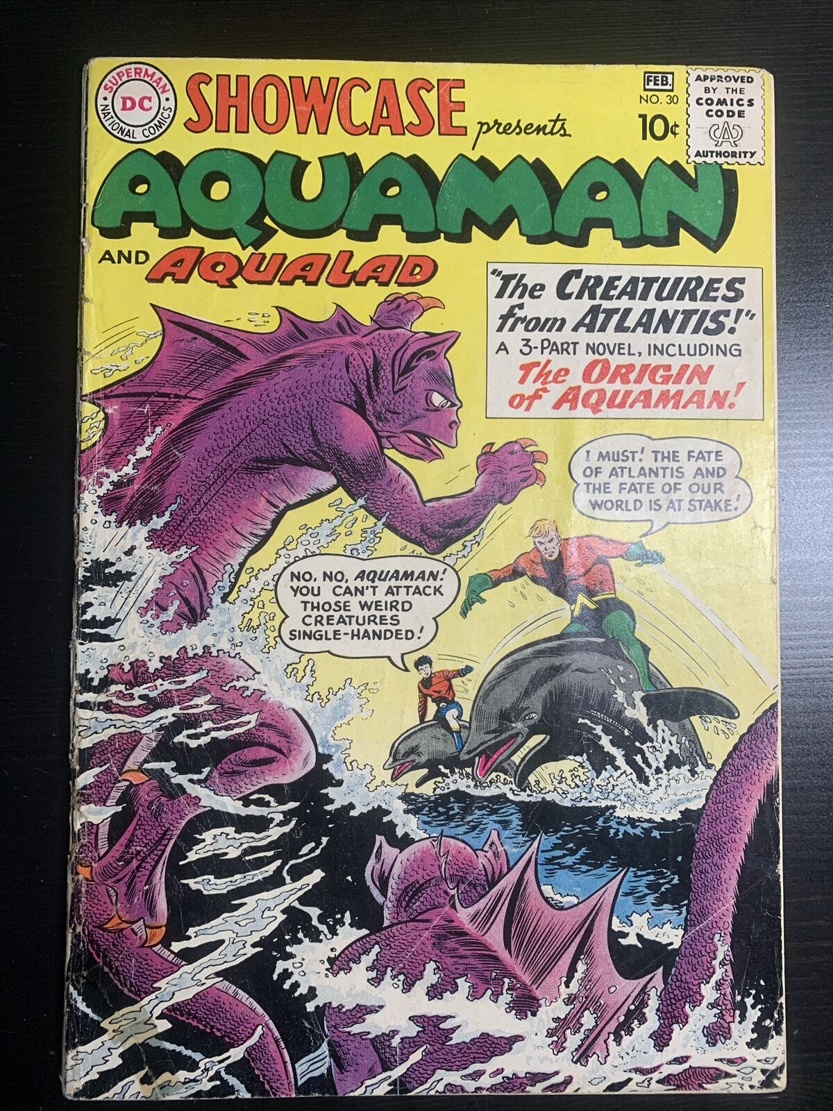 Showcase #30 G DC 1961 1st Aquamman tryout and Origin | Combined Shipping Avail