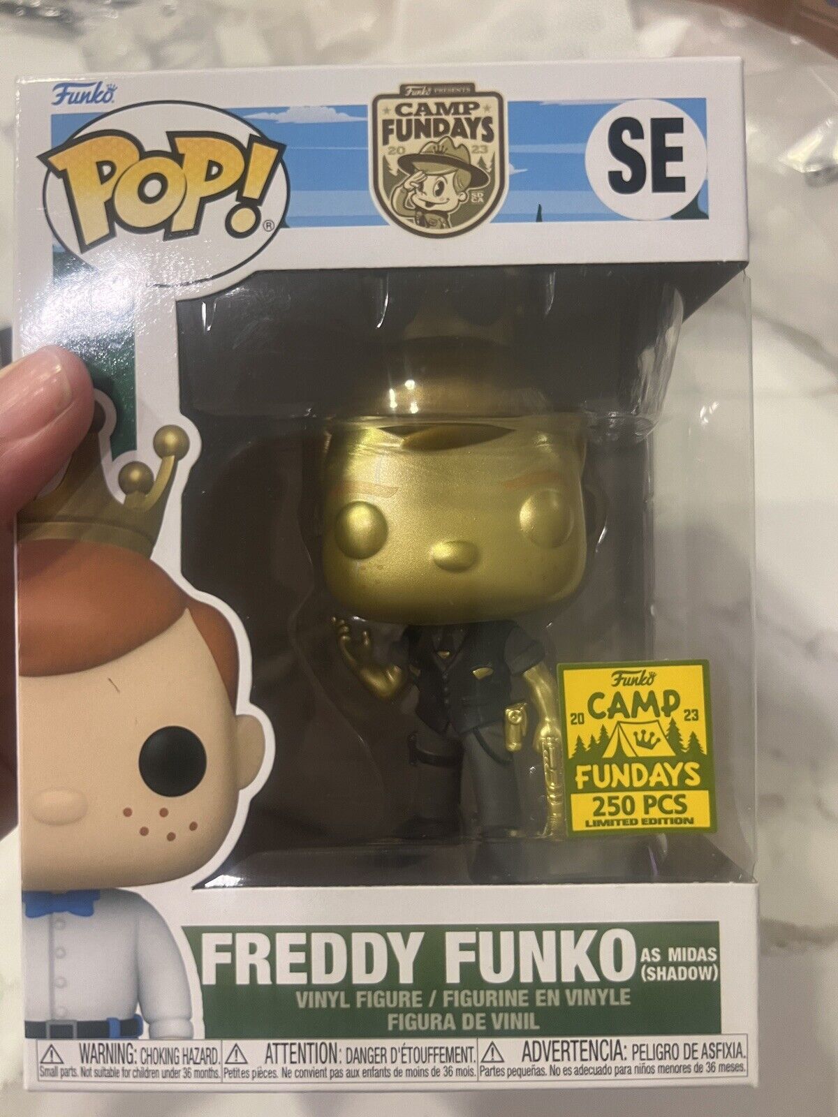 Funko Fundays 2023 Freddy Funko As Midas (Shadow) Fortnite POP LE 250 SDCC