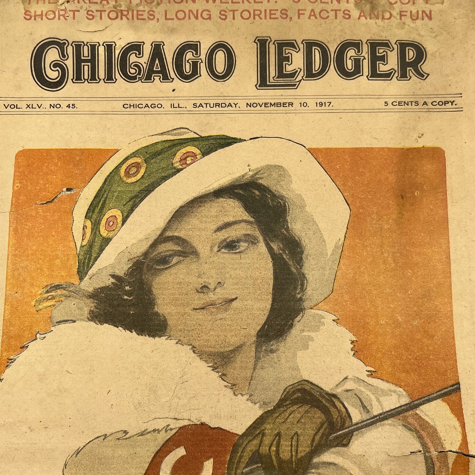 1917 November 10 Chicago Ledger Short Story Magazine FL5