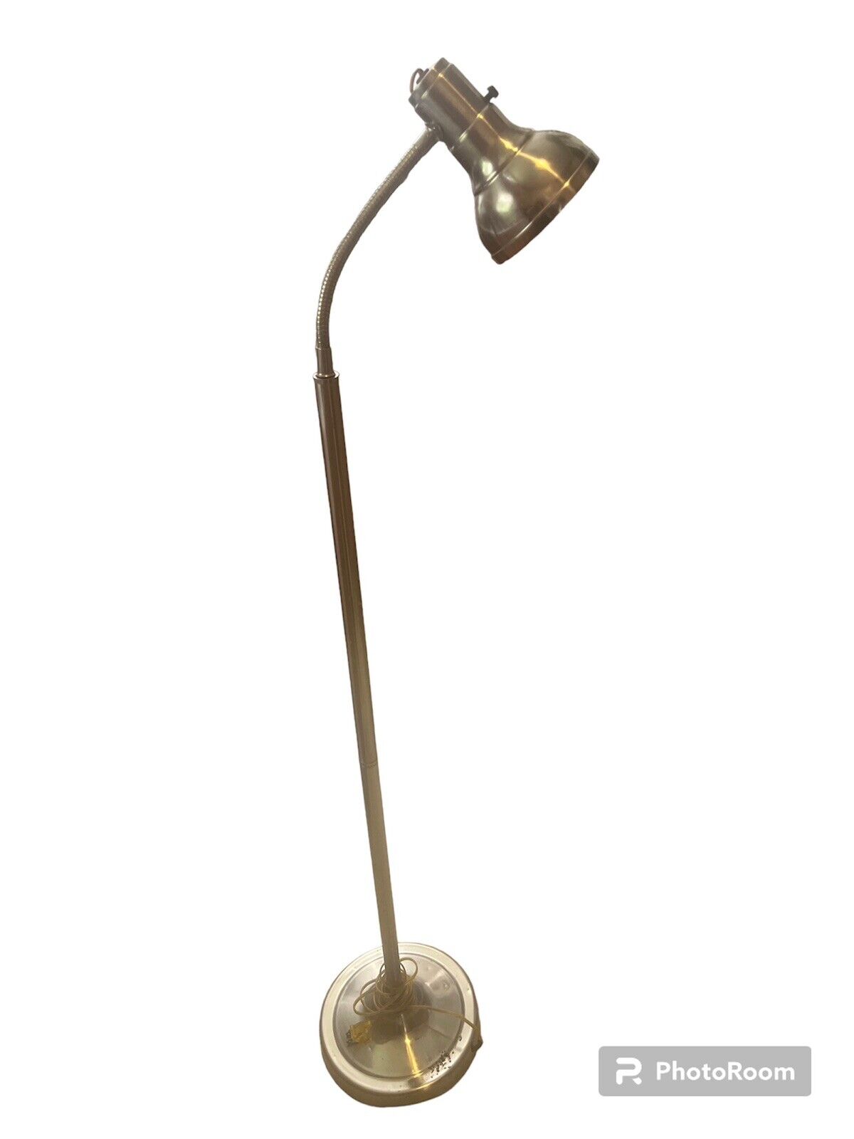 Vintage Adjustable Medical Exam Floor Light Gooseneck Lamp Metal