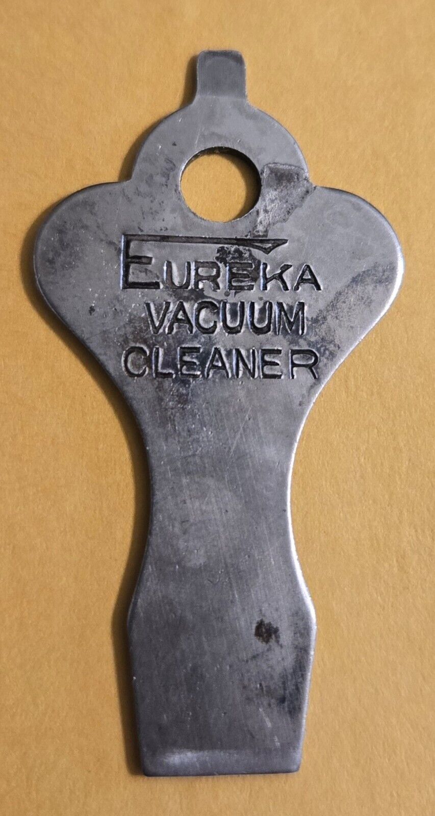 Vintage Key FOB Screwdriver Eureka Vacuum Cleaner Flat Key