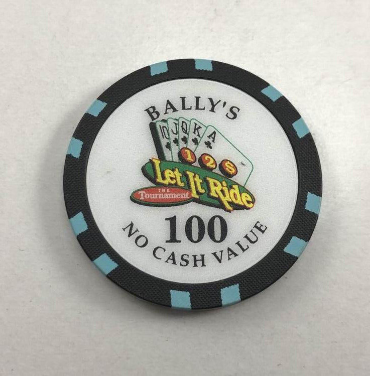Vintage BALLY\'S Las Vegas LET IT RIDE TOURNAMENT 100 Casino Gaming Casino Chip