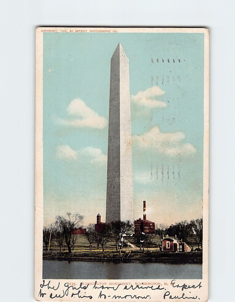 Postcard Washington Monument Washington DC